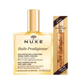 NUXE Promo Huile Prodigieuse Dry Oil For Face & Body & Hair 100ml & Huile Prodigieuse Or Roll-On 8ml
