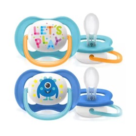 Philips Avent Πιπίλα Ultra Air Happy 6-18m για Αγόρι 2 Τεμάχια [Scf080/10]