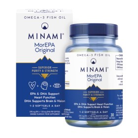 Minami Morepa Original με Ιχθυέλαιο Πλούσιο σε Ω3 Λιπαρά Οξέα για την Καλή Λειτουργία του Καρδιαγγειακού Συστήματος 30 Κάψουλες