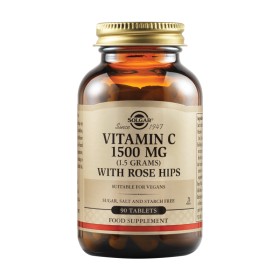 Solgar Vitamin C 1500mg With Rose Hips 90 Ταμπλέτες