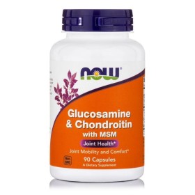 NOW Glucosamine & Chondroitin With Msm 300 mg Συμπλήρωμα για τις Αρθρώσεις 90 Κάψουλες