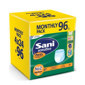 Sani Promo Pants Sensitive Ελαστικό Εσώρουχο Ακράτειας Νο2 Medium 4x24 Τεμάχια [Monthly Pack]