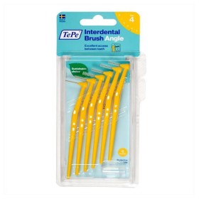 TEPE Interdental Brush Angle 0.7mm Yellow Interdental Brushes 6 Pieces