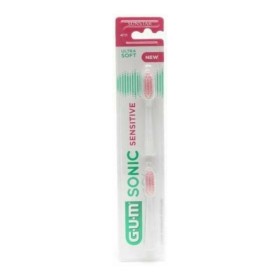 GUM Sonic Senistive 4111 Ανταλλακτικές Κεφαλές για Ηλεκτρική Οδοντόβουρτσα 2 Τεμάχια