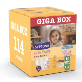 Septona Giga Box Calm N' Care Πάνες Extra Large No6 (13-20kg) 3x38 Τεμάχια