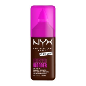 Nyx Professional Makeup Makeem Wonder Soft Matte Buildable Foundation Ενυδατικό & Απαλό Μάτ Μέικ-απ 43 Deep Ebony 30ml