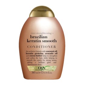 Ogx Brazilian Keratin Smooth Conditioner Μαλακτική Κρέμα για Σγουρά & Κυματιστά Μαλλιά 385ml