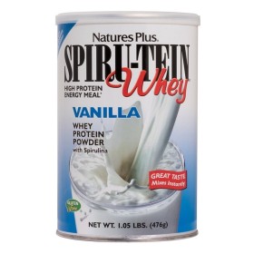 NATURES PLUS Spirutein Whey Protein Powder Vanilla Φόρμουλά για Ενέργεια & Αδυνάτισμα Γεύση Βανίλια 476g