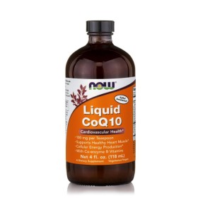 NOW Liquid CoQ10 για Προστασία του Καρδιαγγειακού Συστήματος με Γεύση Πορτοκάλι 118ml