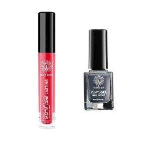 Garden Promo Liquid Lipstick 05 Matte Long Lasting Ματ Κραγιόν σε Υγρή Μορφή 4ml & 7 Days Gel Nail Color 05 Βερνίκι Νυχιών 12ml