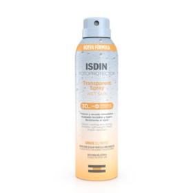 Isdin Fotoprotector Transparent Wet Skin Αδιάβροχη Αντηλιακή Λοσιόν για το Σώμα Spf30 σε Spray 250ml