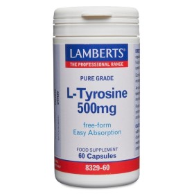 Lamberts L-Tyrosine 500mg συμπλήρωμα Υποστήριξης του Εγκεφάλου κατά του Άγχους 60 Κάψουλες