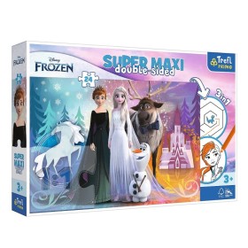 TREFL Super Maxi Double-Sided Happy Frozen Land Παιδικό Puzzle για 3+ Ετών 24 Κομμάτια