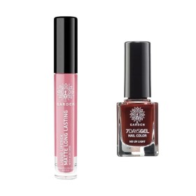 Garden Promo Liquid Lipstick 02 Matte Long Lasting Ματ Κραγιόν σε Υγρή Μορφή 4ml & 7 Days Gel Nail Color 46 Βερνίκι Νυχιών 12ml