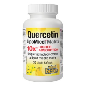 Natural Factors Quercetin LipoMicel Matrix 250 mg κατά των Αλλεργιών 30 Μαλακές Κάψουλες Natural Factors Quercetin LipoMicel Matrix 250 mg κατά των Αλλεργιών 30 Μαλακές Κάψουλες