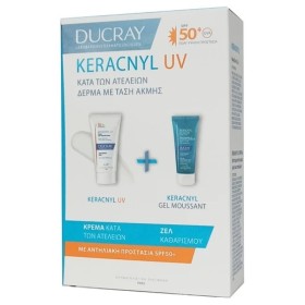 DUCRAY Promo Kerancyl UV SPF50+ Thin Liquid Cream 50ml & Gift Kerancyl Foaming Cleansing Gel 40ml