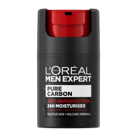 LOREAL MEN EXPERT Pure Carbon Anti-Imperfection 24h Moisturiser Κρέμα Προσώπου για Λιπαρές & Μικτές Επιδερμίδες κατά των Φραγμένων Πόρων 50ml