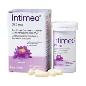 FREZYDERM Intimeo 325mg Dietary Supplement With Live Lactobacillus Strains 14 Capsules