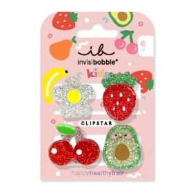 Invisibobble Kids Clipstar Frutti Fun Παιδικά Τσιμπιδάκια Μαλλιών 4 Τεμάχια