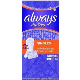 ALWAYS Dailies Napkins Individual Packaging 20 Pieces