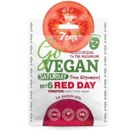 7DAYS ΜΒ Go Vegan Face Mask Red Day Μάσκα Ενυδάτωσης για Ελαστικότητα & Λάμψη 25g