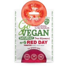 7days Mb Go Vegan Face Mask Red Day Μάσκα Ενυδάτωσης για Ελαστικότητα & Λάμψη 25g