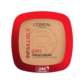 Loreal Paris Infaillible 24h Fresh Wear Makeup σε Μορφή Πούδρας 245 Gold Honey 9g Loreal Paris Infaillible 24h Fresh Wear Makeup σε Μορφή Πούδρας 245 Gold Honey 9g