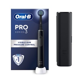 ORAL-B Pro Series 3 Ηλεκτρική Οδοντόβουρτσα Μαύρη με Θήκη Ταξιδιού 1 Τεμάχιο