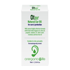 Oregano 4 Life Otor Natural Ear Oil Φυτικό Έλαιο για τη Φροντίδα & Προστασία των Αυτιών 10ml