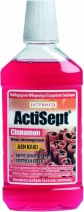 Intermed Actisept Cinnamon Στοματικό Διάλυμα με Γεύση Κανέλα 500ml