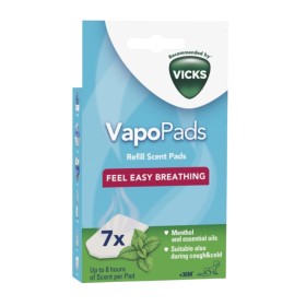 Vicks Vapopads Menthol Scent Pads Ανταλλακτικές Ταμπλέτες με Άρωμα Μέντας 7 Τεμάχια