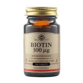 Solgar Biotin 300μg για Μαλλιά & Δέρμα 100 Ταμπλέτες Solgar Biotin 300μg για Μαλλιά & Δέρμα 100 Ταμπλέτες