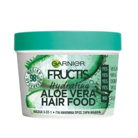 GARNIER Fructis Hair Mask Aloe Vera Ενυδατική Μάσκα Μαλλιών 3 σε 1 με Αλόη για Κανονικά Προς Ξηρά Μαλλιά 390ml