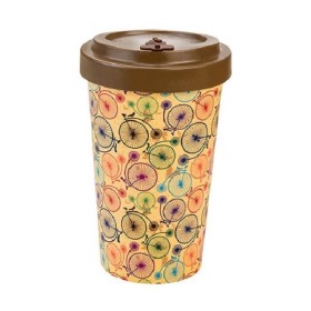 Well By Woodway Κούπα Bamboo με Καπάκι Bicycles 500ml