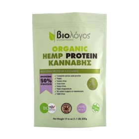 Βιολόγος Organic Hemp Protein Βιολογική Πρωτεΐνη 50% με Κάνναβη 500g