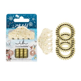Invisibobble Promo S Après-Ski 24K Gold Golden Originals 3 Τεμάχια & Sparkling Clipstar 1 Τεμάχιο