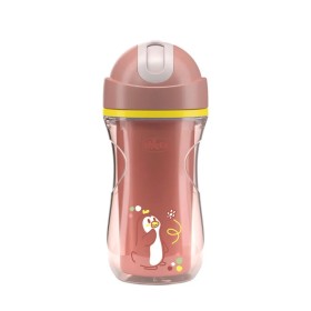 Chicco Sport Εκπαιδευτικό Ποτήρι με Καλαμάκι για 14m+ Ροζ 260ml Chicco Sport Εκπαιδευτικό Ποτήρι με Καλαμάκι για 14m+ Ροζ 260ml