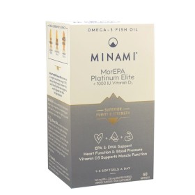 MINAMI MorEPA Platinum Elite 1000IU & Vitamin D3 to Strengthen the Function of the Heart & Muscular System 60 Capsules