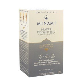 Minami Morepa Platinum Elite 1000iu & Vitamin D3 για Ενίσχυση της Λειτουργίας της Καρδιάς & του Μυικού Συστήματος 60 Κάψουλες