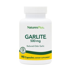 NATURES PLUS Garlite 500mg για Ενίσχυση του Καρδιαγγειακού Συστήματος 90 Φυτικές Κάψουλες