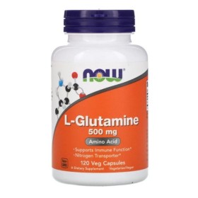 NOW L-Glutamine 500mg 120 Φυτικές Κάψουλες