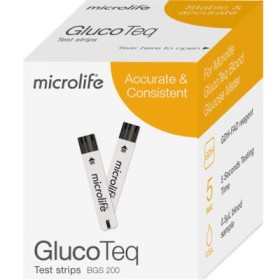 MICROLIFE GlucoTeq Blood Sugar Test Strips 50 Pieces