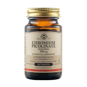 Solgar Chromium Picolinate 100μg για Έλεγχο του Σακχάρου στο Αίμα 90 Ταμπλέτες