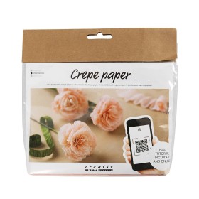 Creativ Company Mini Craft Kit Crepe Paper Μίνι Κιτ Χειροτεχνίας από Χαρτί Κρεπ Γαρύφαλλα 1 Τεμάχιο
