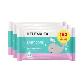 Helenvita Promo Baby Care Wipes Sensitive Μωρομάντηλα με 99% Νερό 3x64 Τεμάχια