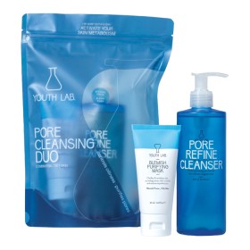 Youth Lab Promo Cleansing Duos Pore Refine Cleanser Τζελ Καθαρισμού 300ml & Blemish Purifying Mask Μάσκα Απολέπισης με Λευκό Άργιλο 75ml