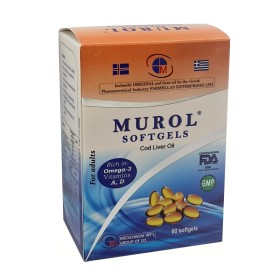 Medichrom Murol Μουρουνέλαιο 60 Μαλακές Κάψουλες Medichrom Murol Μουρουνέλαιο 60 Μαλακές Κάψουλες