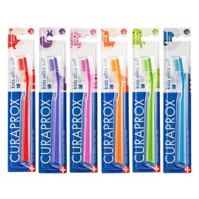 CURAPROX Kids Ultra Soft Toothbrush for Children 4-12 Years 1 Piece