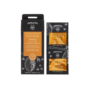 APIVITA Express Beauty Μάσκα Προσώπου Με Μέλι για Ενυδάτωση & Θρέψη 2x8ml