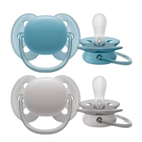 Philips Avent Ultra Soft Πιπίλες Σιλικόνης για Αγόρι 6-18m 2 Τεμάχια [SCF091/33]